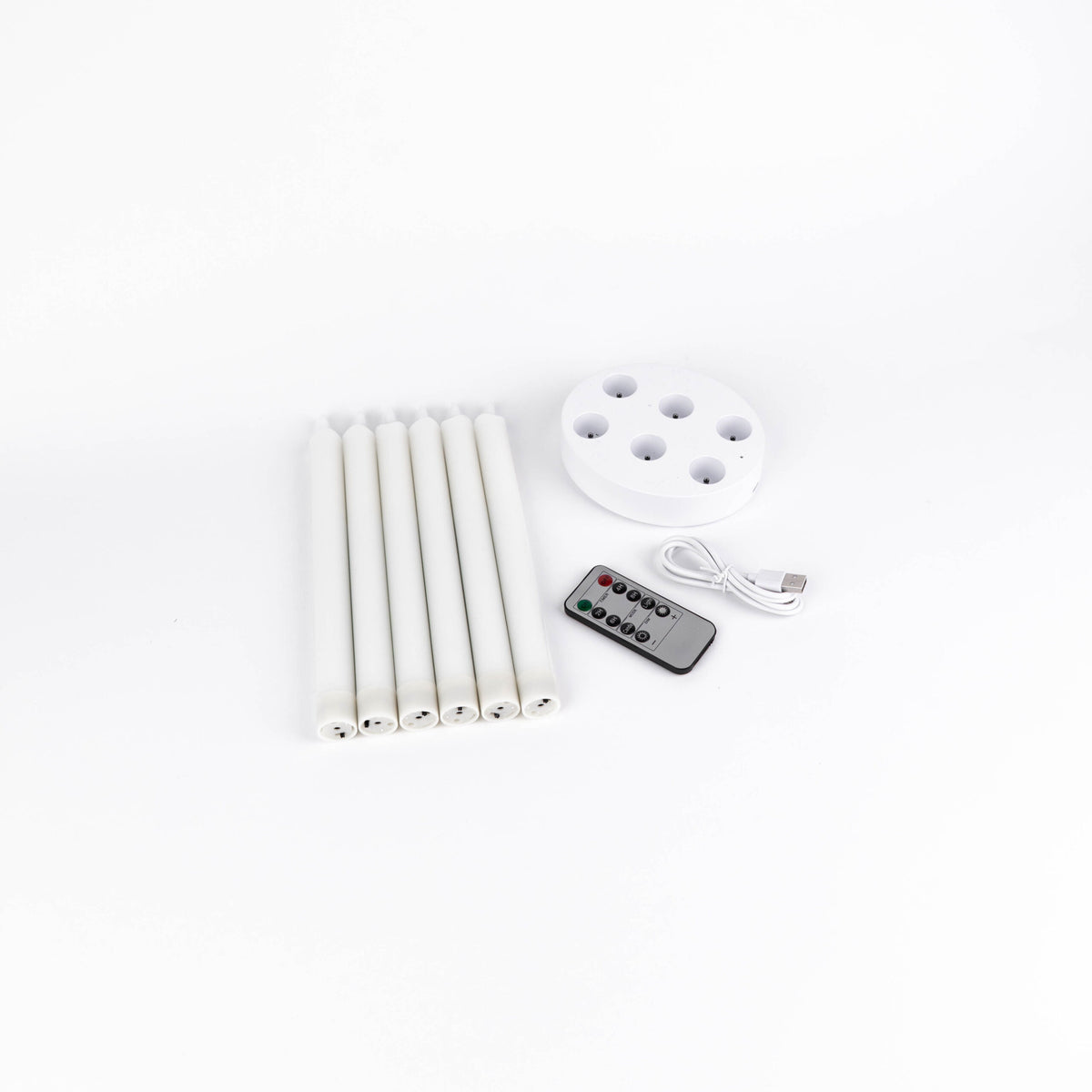 Uppladdningsbara vaxljus 6-pack