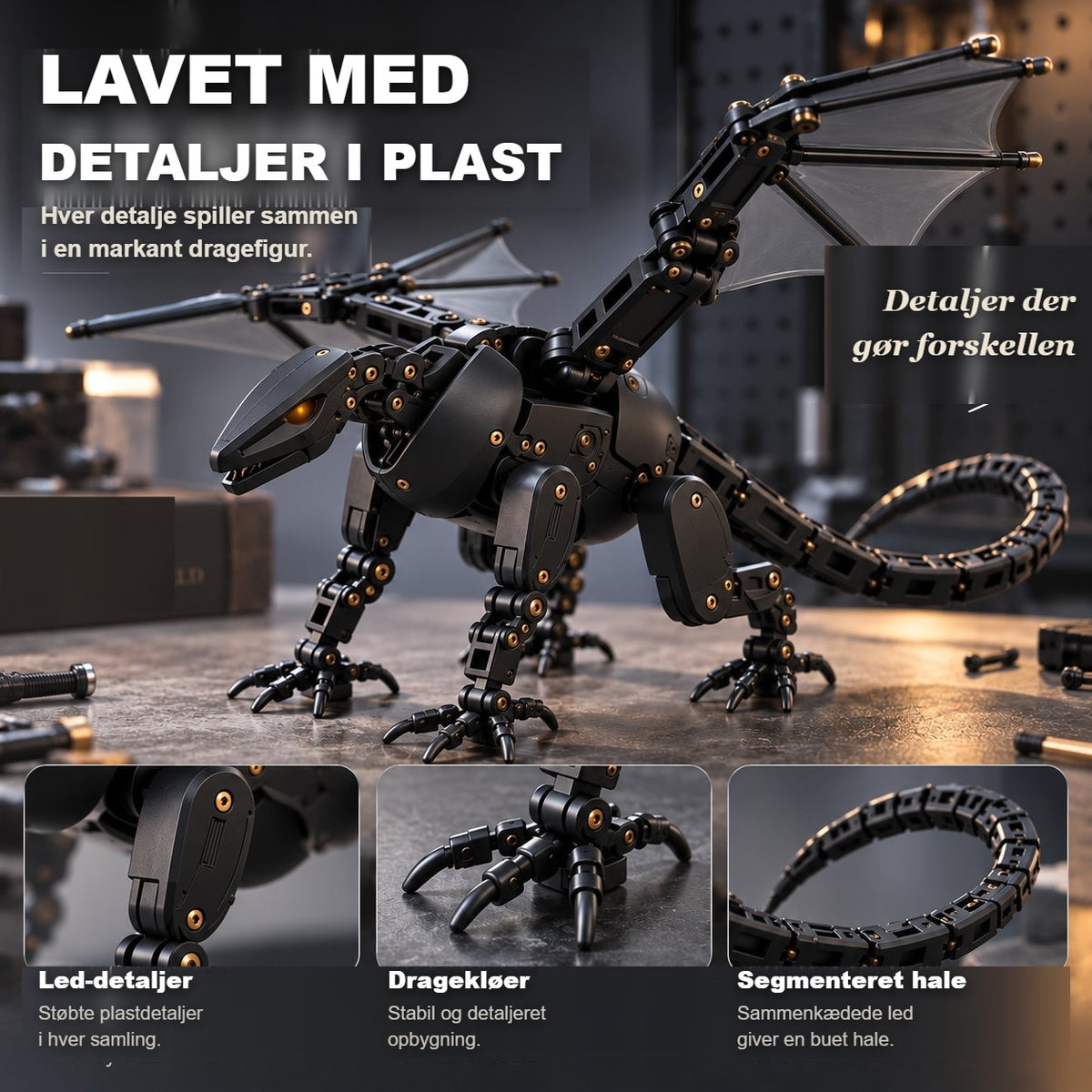 🥚🐉 DragonMorph – Mekanisk legetøj der forvandles fra æg til drage