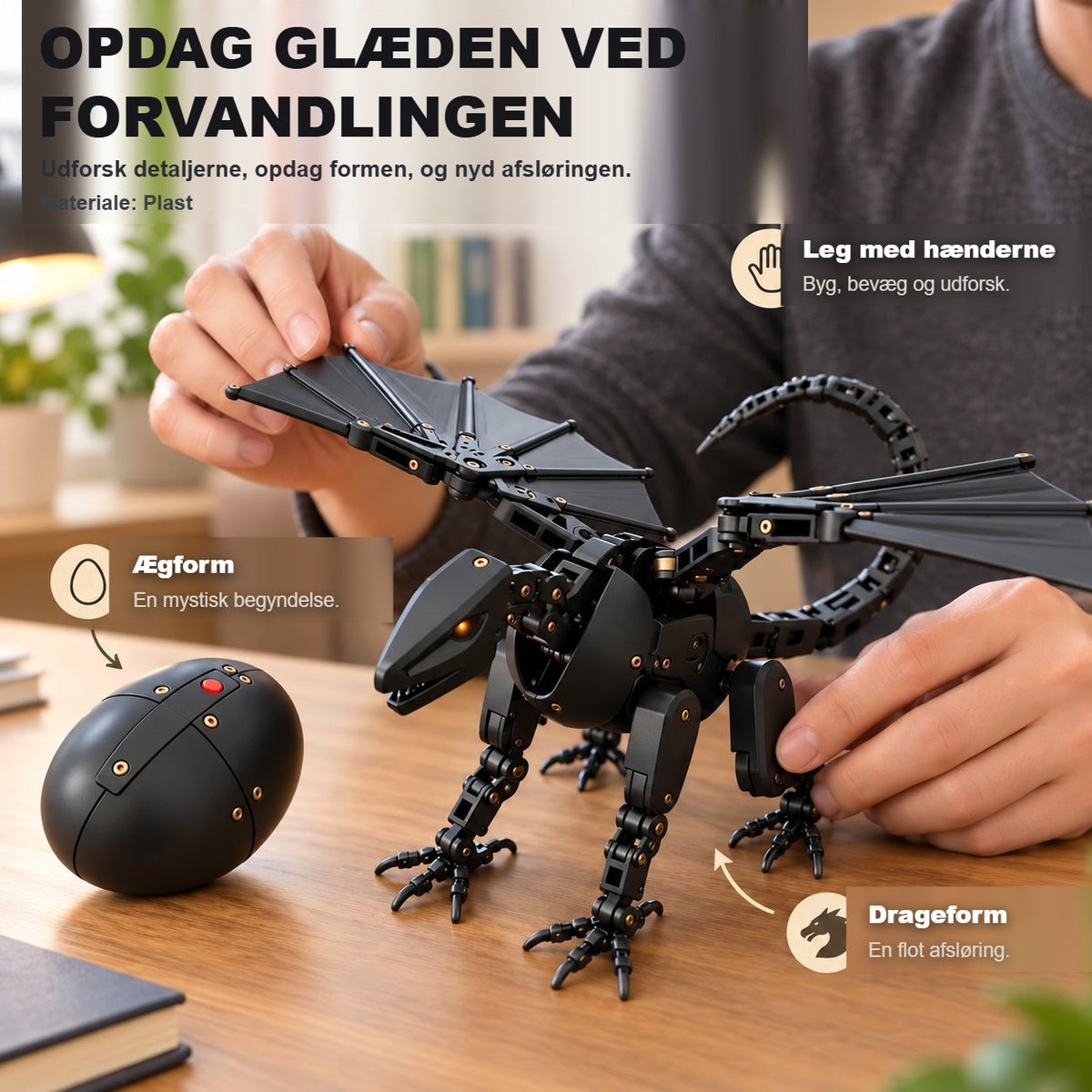 🥚🐉 DragonMorph – Mekanisk legetøj der forvandles fra æg til drage