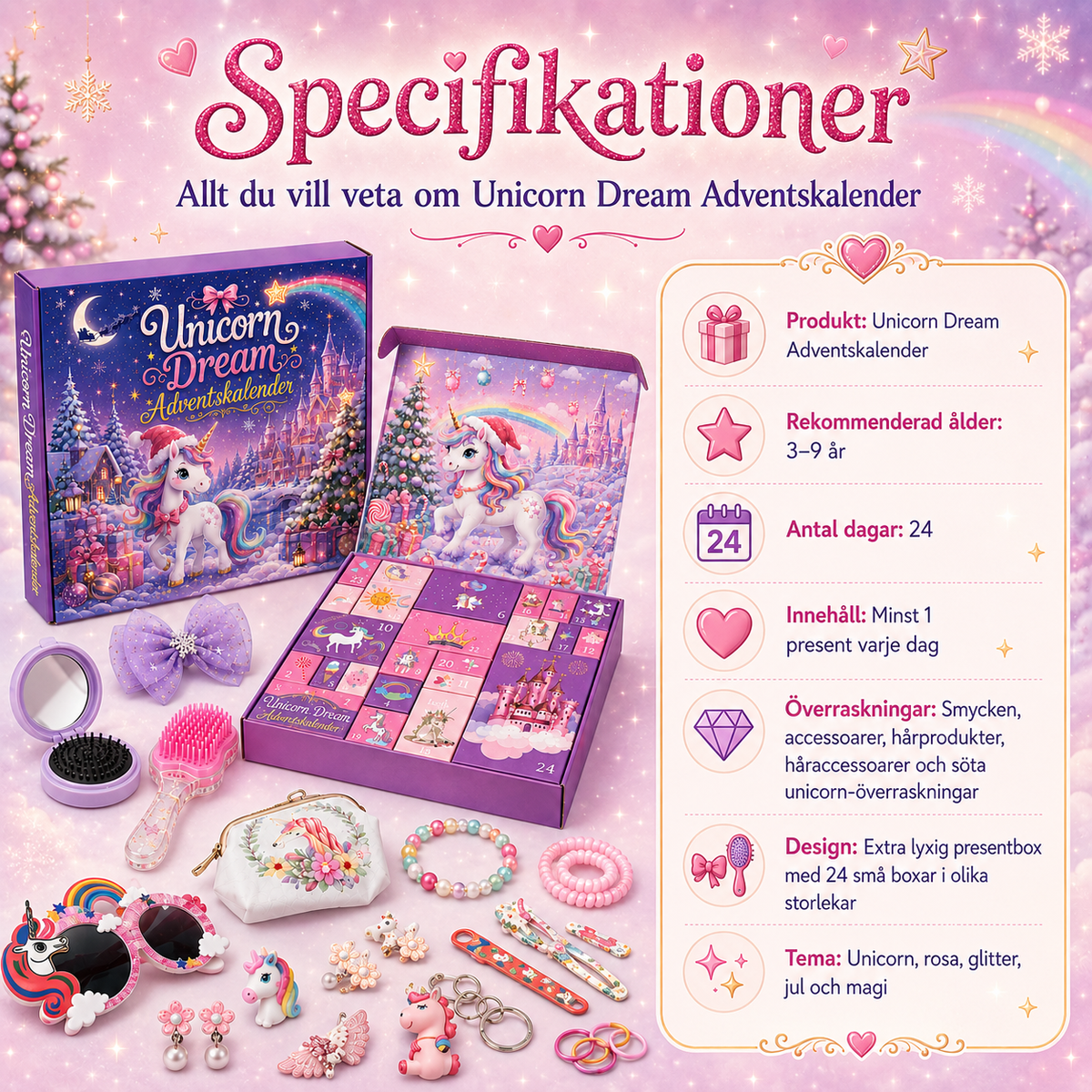 Unicorn Dreams Adventkalender